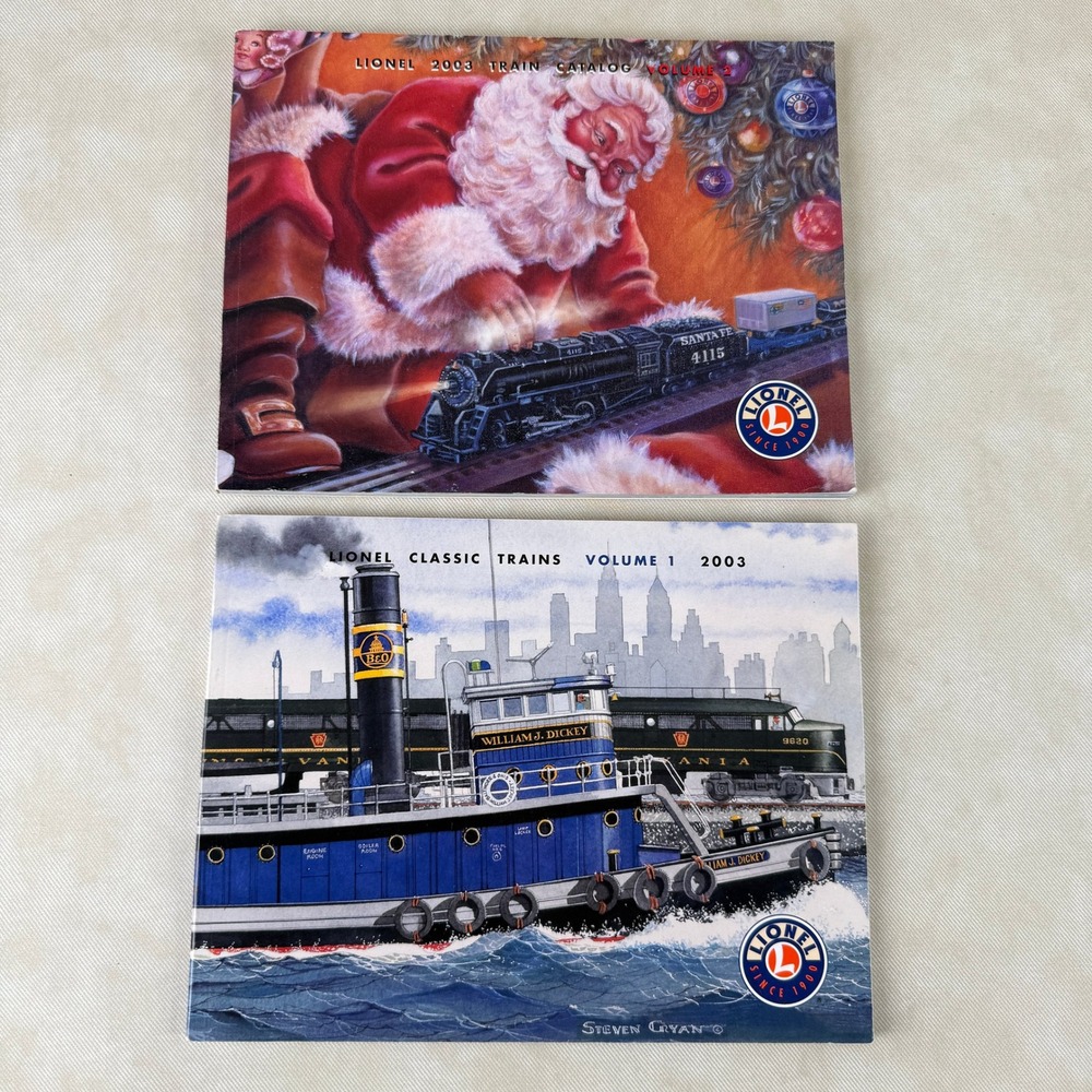 Lionel Train Catalogs 2003 Volume 1 and 2‎  NEAR MINT